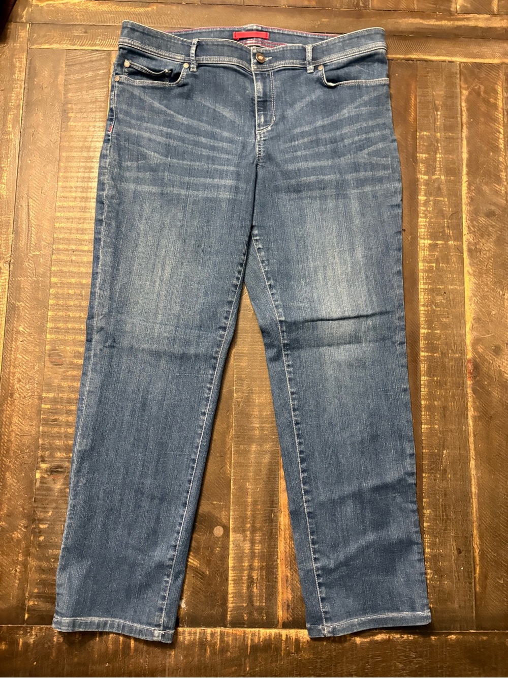 L.L. Bean Women's Medium Blue Boot-Cut Jeans Lightweight Comfort Stretch